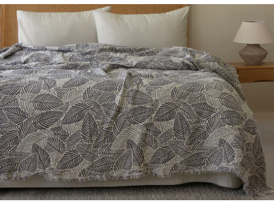 Летнее постельное белье с муслиновым покрывалом First Choice - Orneta Navy Blue (Турция), евро комплект Летнее постельное белье с муслиновым покрывалом First Choice - Orneta Navy Blue (Турция), евро комплект